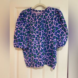 Clare V leopard print cotton shirt